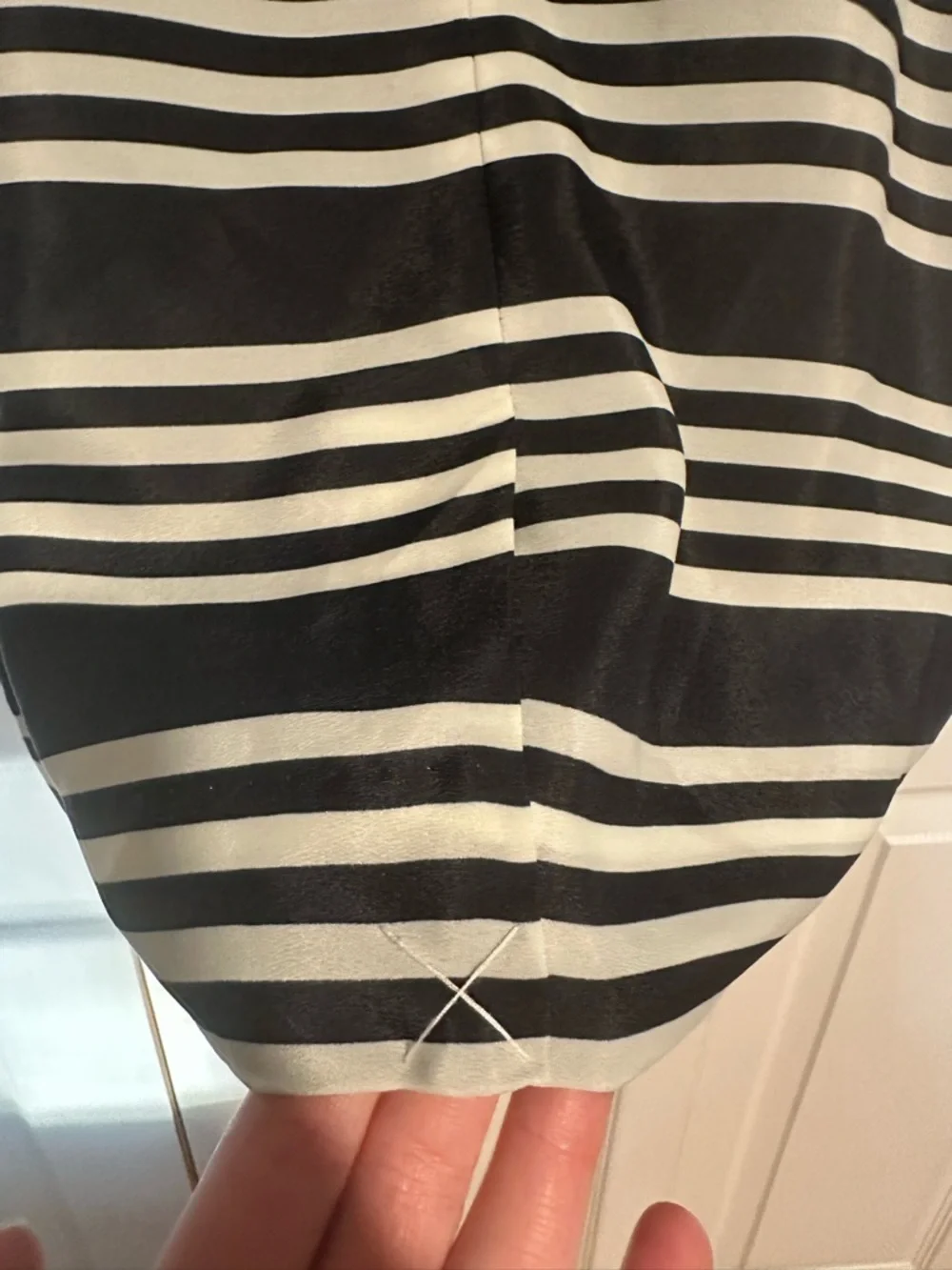 J Crew Navy & Cream Spaghetti Strap Dress - Picture 8 of 11